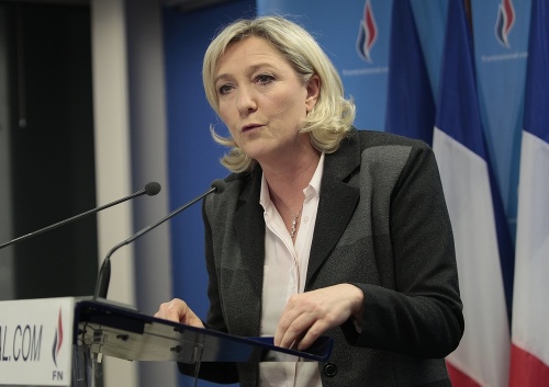 Predsedníčka ultrapravicového francúzskeho Národného frontu Marine Le Penová.
