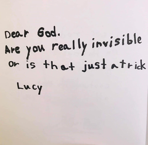Deti písali listy Bohu.
