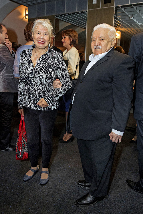 Marián Labuda s manželkou Vierkou.