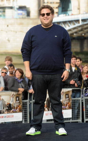 Herec Jonah Hill v roku 2010 Hmotnosť 145 kg
