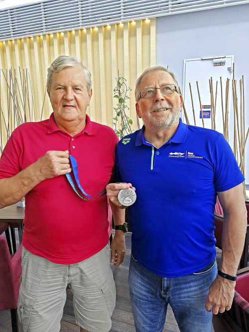 Peter Hrčka (69) a Ladislav Szelley (71, vpravo)