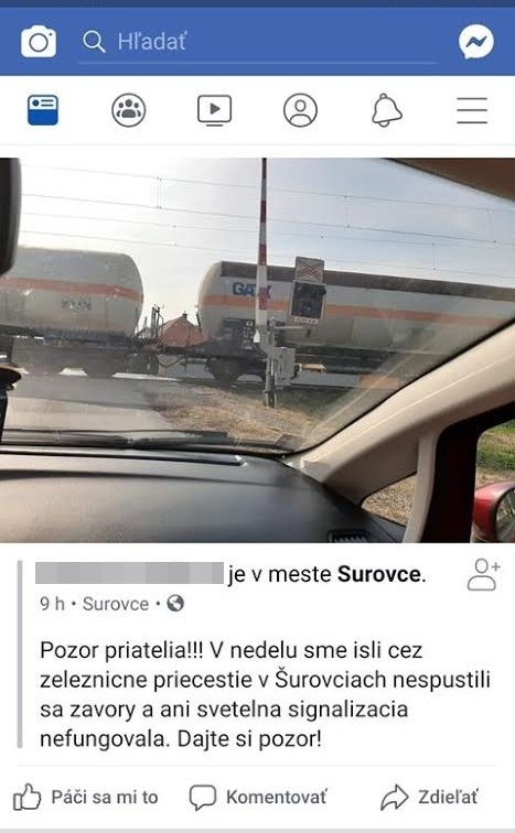 Ingrid upozorňuje na nebezpečnú situáciu.