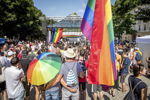Dúhový pochod: Aj na práva homosexuálov má Gizka moderné názory. 