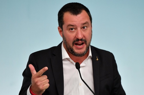 Taliansky minister vnútra Matteo Salvini