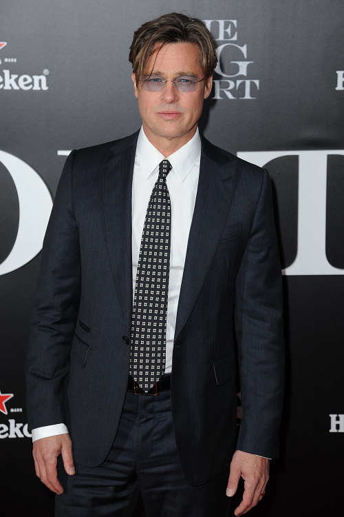 Brad Pitt na premiére filmu The Big Short.