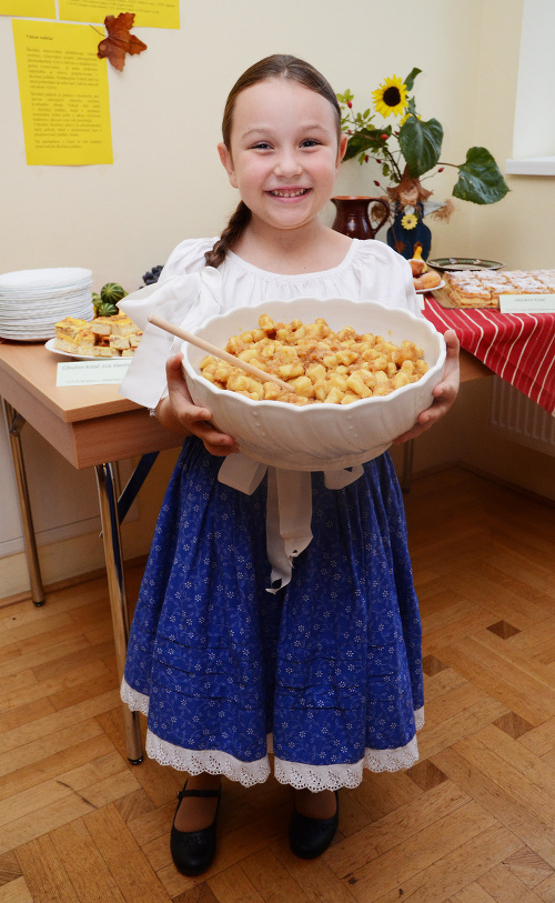 Nina Maniaková (7) šúľance so strúhankou už poznala.