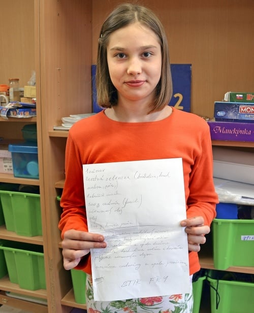 Veronika Vinarčíková (10), 5. ročník, Súkromná základná škola, Lučenec