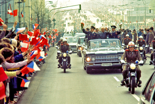 Návrat domov:  Ľudia v Československu vítali Remeka ako hrdinu. 