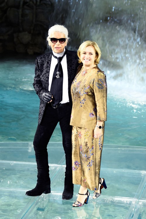 Karl Lagerfeld (vľavo) spoločne so Silviou Venturini Fendi