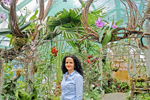 Riaditeľka Botanickej záhrady SPU Erika Mňahončáková je na  veľkolepú zbierku právom pyšná.