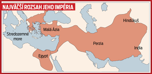 Najväčší rozsah jeho impéria