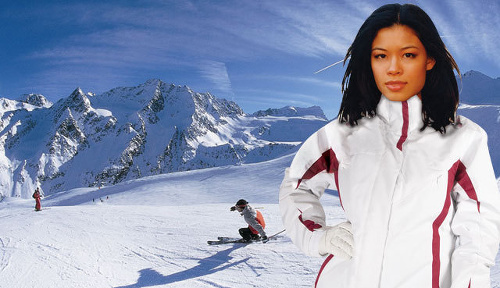 Vanessa Mae trávi na zjazdovkách v Zermatte všetok voľný čas.