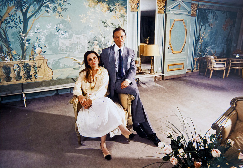 Gróf Géza Esterházy s manželkou Etelkou Esterházy vo svojom dome v Mníchove.