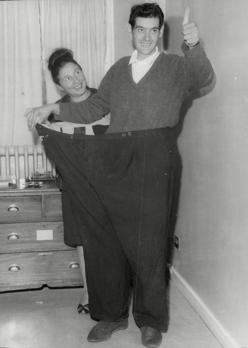Hladoval a prežil: Angus Barbieri v 60. rokoch minulého storočia nejedol neuveriteľných 382 dní a schudol 125kg. 