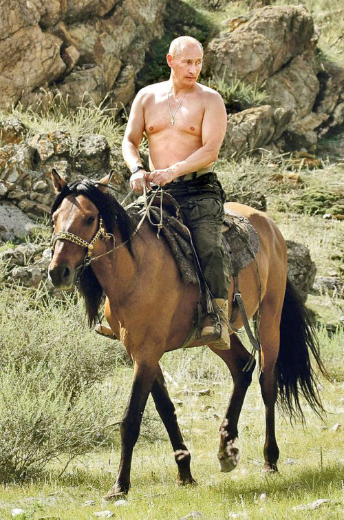 Putin sa rád ukazuje ako športovec.