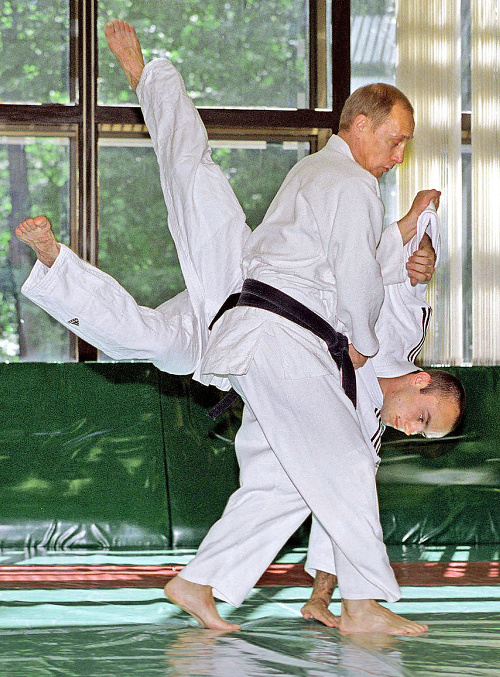 Putin sa rád ukazuje ako športovec.