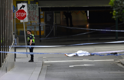 Útok sa odohral v centre Melbourne.