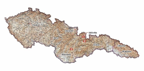 Na jedinečnej mape autori ukázali historickú podobu územia vtedajšej ČSR.