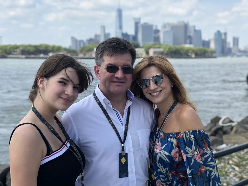New York: S manželom a dcérou Larou bývali rok na Manhattane.