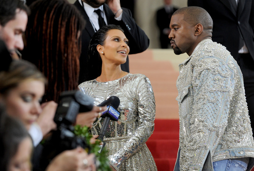 Kim Kardashian a Kanye West.