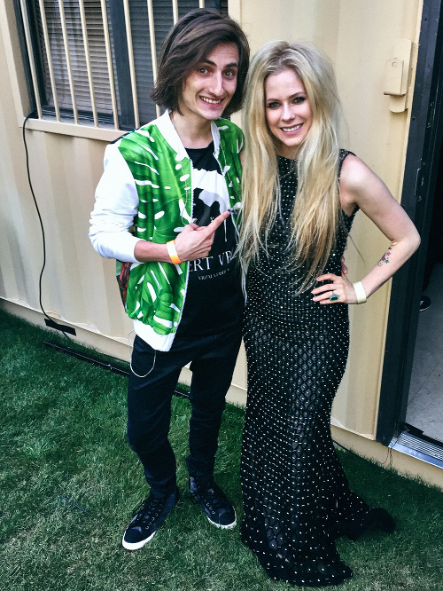 S punkovou princeznou: Filip Jančík (22) so svetoznámou speváčkou Avril Lavigne.