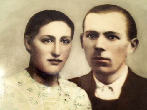 Mária s manželom Jozefom v roku 1930.