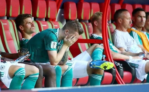 Nemecké sklamanie po poslednom zápase.