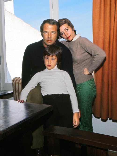 Rodina: Manžel Renato Salvatori a dcéra Giulia v roku 1970. 