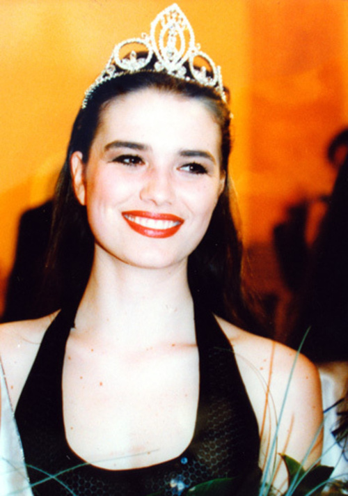 Silvia Lakatošová ako miss v roku 1993.