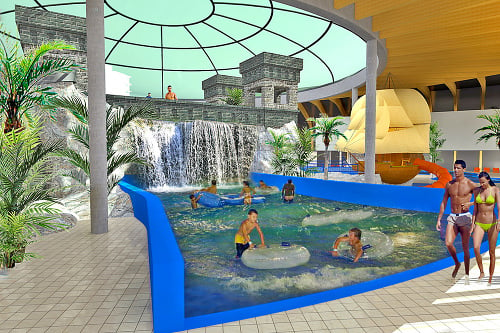 Akvapark bude plný moderných atrakcií.