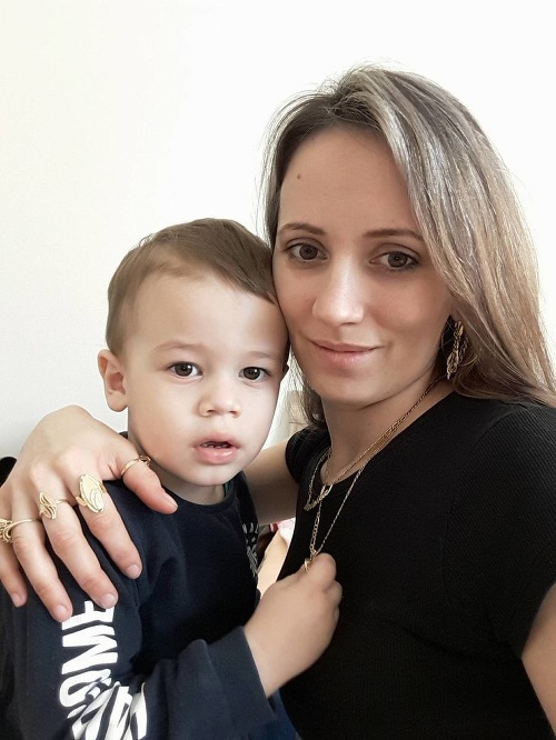 Dominika (26) so synčekom Dominikom (2), Nové Mesto nad Váhom.