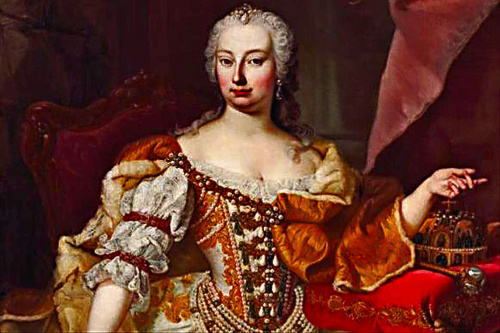 Rakúsko-uhorská panovníčka Mária Terézia (1717 - 1780).