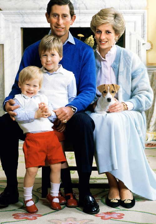 Rodičia Charles a Diana so synmi Williamom a Harrym