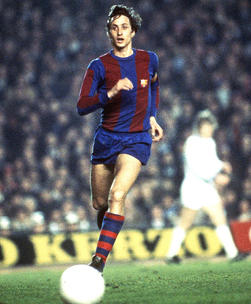 Cruyff v drese Barcelony. 