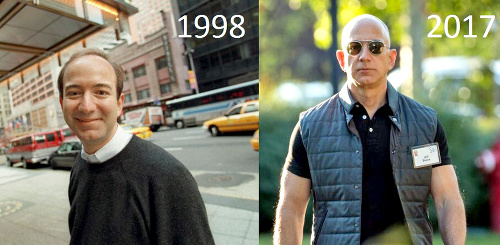 Bezos sa za posledné desaťročia poriadne zmenil.