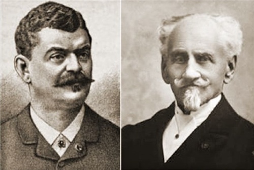 Eduard Sacher a jeho otec Franz.