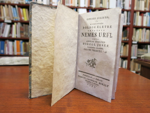 Príručka pre mladých džentlmenov z r. 1787 je maďarským prekladom pôvodného anglického diela.