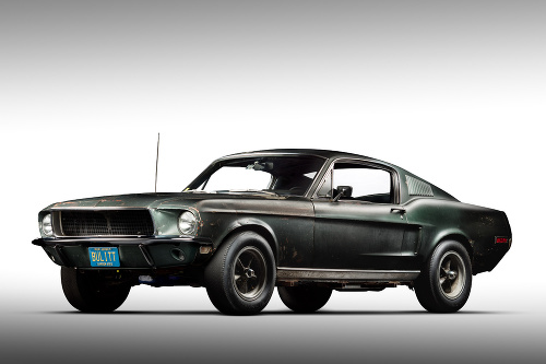 Ford Mustang z filmu Bullittov prípad z roku 1968.