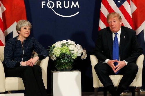 Theresa May a Donald Trump potvrdili výnimočný vzťah oboch krajín.