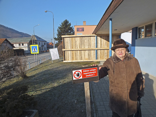 Dôchodkyni Márii Luxovej (73) drevený plot medzi predajňami prekáža.