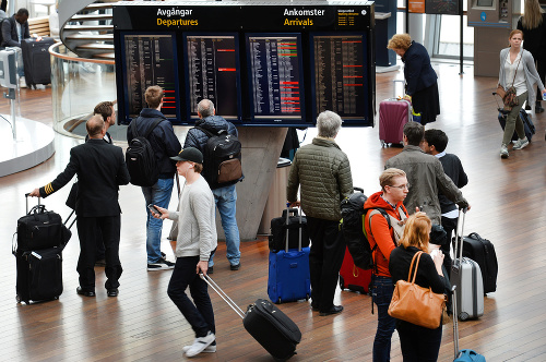 Cestujúcim na štokholmskom letisku Arlanda skomplikovala dopravu chyba počítača.