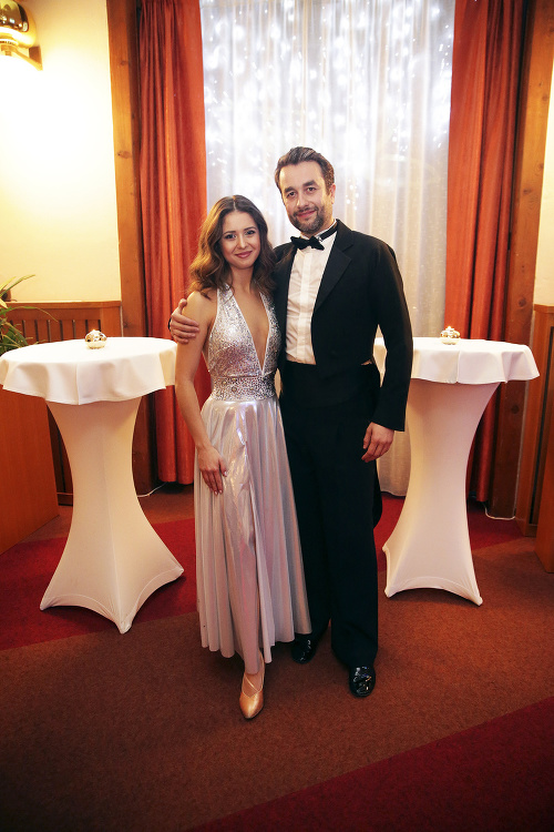 Herca Vlada Kobielskeho v piatok na Spiši sprevádzala tanečná partnerka Dominika Chrapeková.