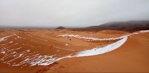 Za 37 rokov ide už o štvrtý prípad snehu v Sahare.