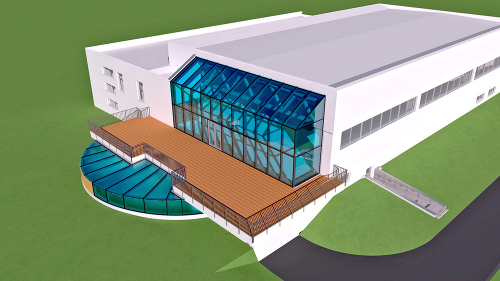 Vizualizácia bazéna po rekonštrukcii 