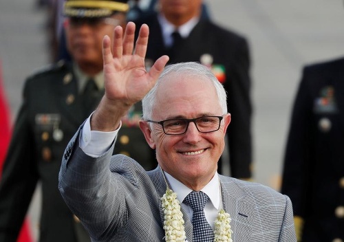 Austrálsky premiér Malcolm Turnbull neskrýva radosť.