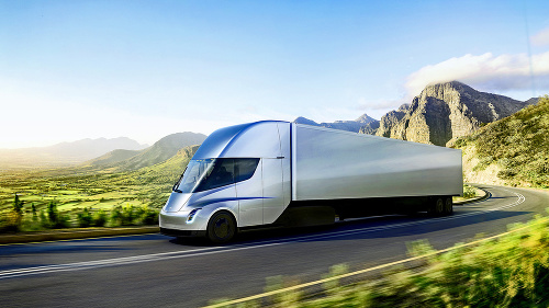 Predstavenie nákladného auta Tesla Semi.