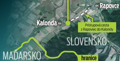 Prístupová cesta z Rapoviec do Kalondy.