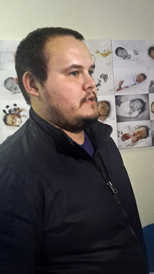 Otecko Martin Greguš (29), Nitra.