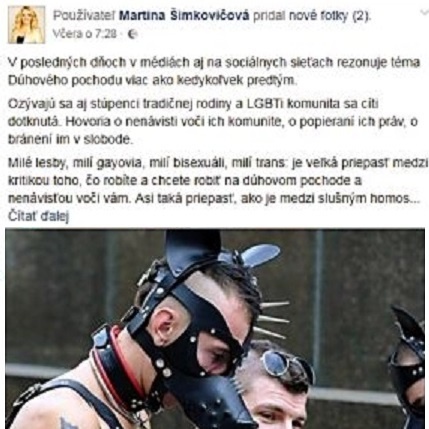 Politička uverejnila okrem kritiky aj fotku, ktorá nie je z bratislavského pochodu.