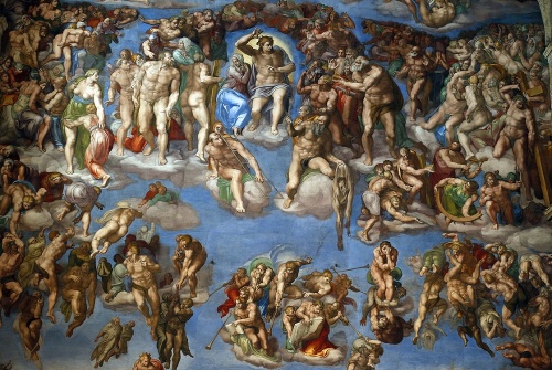 Na freske je približne tristo postáv.
